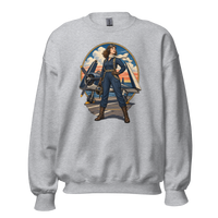 Vintage Aviation Pin-Up T-Shirt – Edition 11 Unisex Sweatshirt product mockup 2