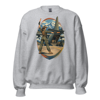 Vintage Aviation Pin-Up T-Shirt – Edition 21 Unisex Sweatshirt product mockup 2