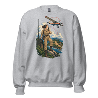 Vintage Aviation Pin-Up T-Shirt – Edition 29 Unisex Sweatshirt product mockup 2