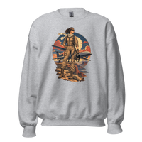 Vintage Aviation Pin-Up T-Shirt – Edition 40 Unisex Sweatshirt product mockup 2