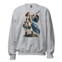 Vintage Aviation Pin-Up T-Shirt – Edition 41 Unisex Sweatshirt product mockup 2