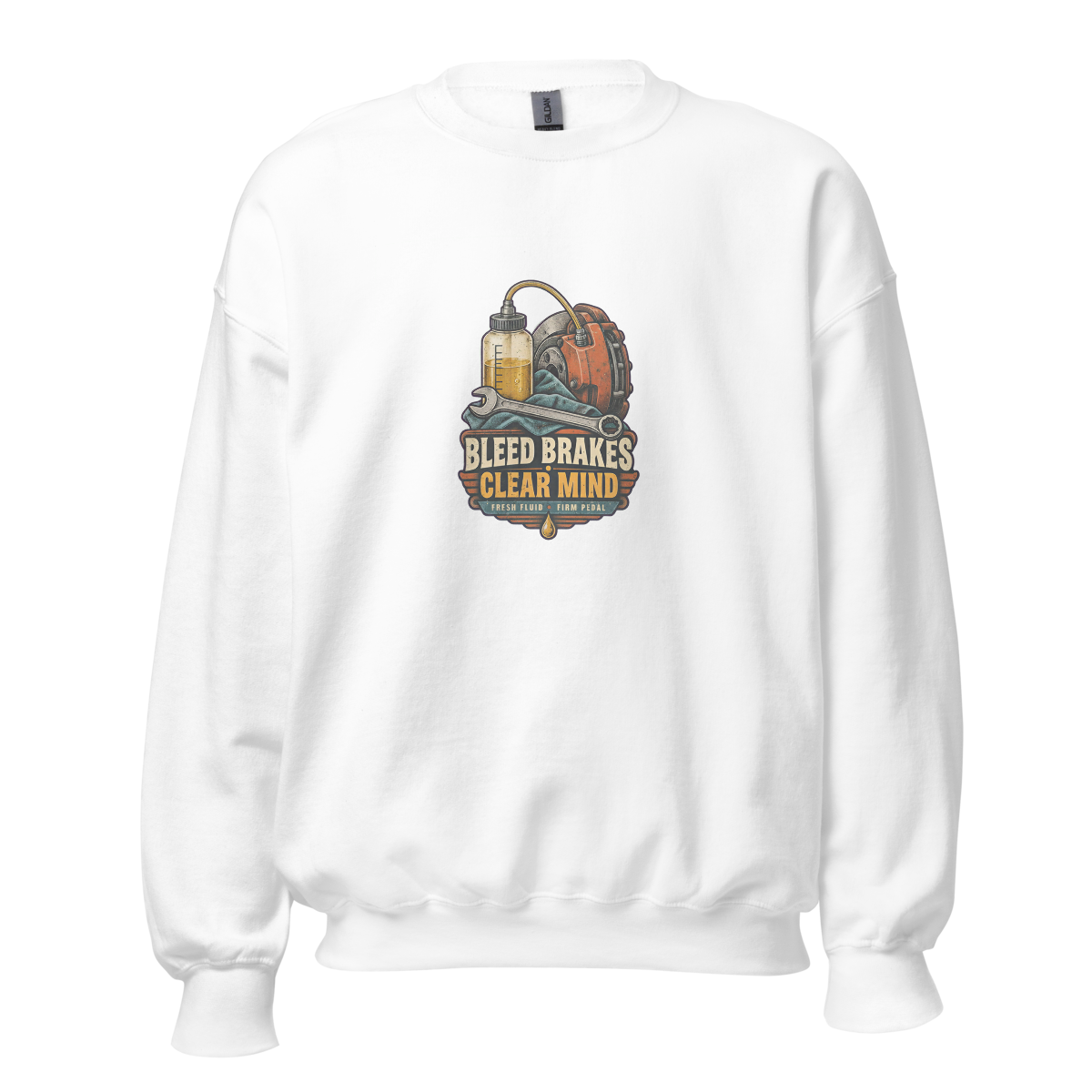 Bleed Brakes Clear Mind Unisex Sweatshirt product mockup 4