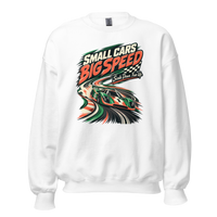 Small Cars Big Speed Unisex Sweatshirt product mockup 4