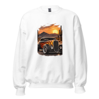 Desert Sunset Flame Coupe Unisex Sweatshirt product mockup