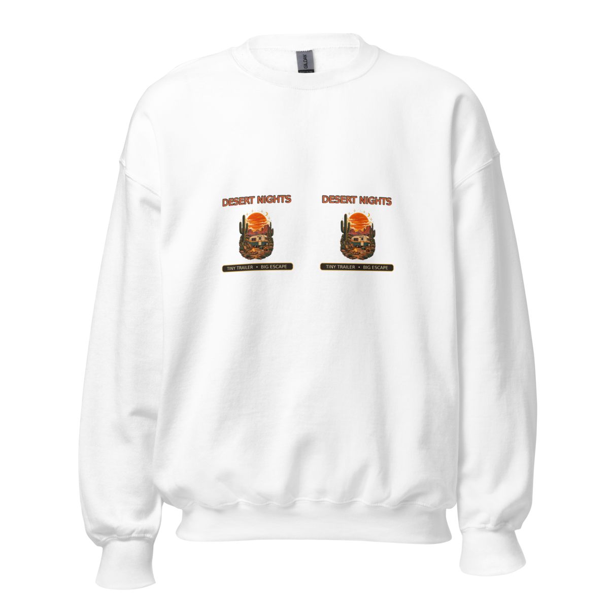 Desert Nights Tiny Trailer Unisex Sweatshirt product mockup