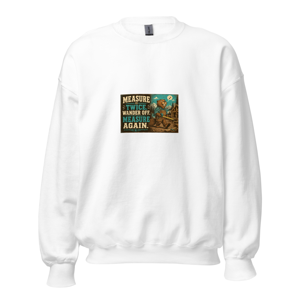 Funny Bear Cabin Unisex Sweatshirt product mockup