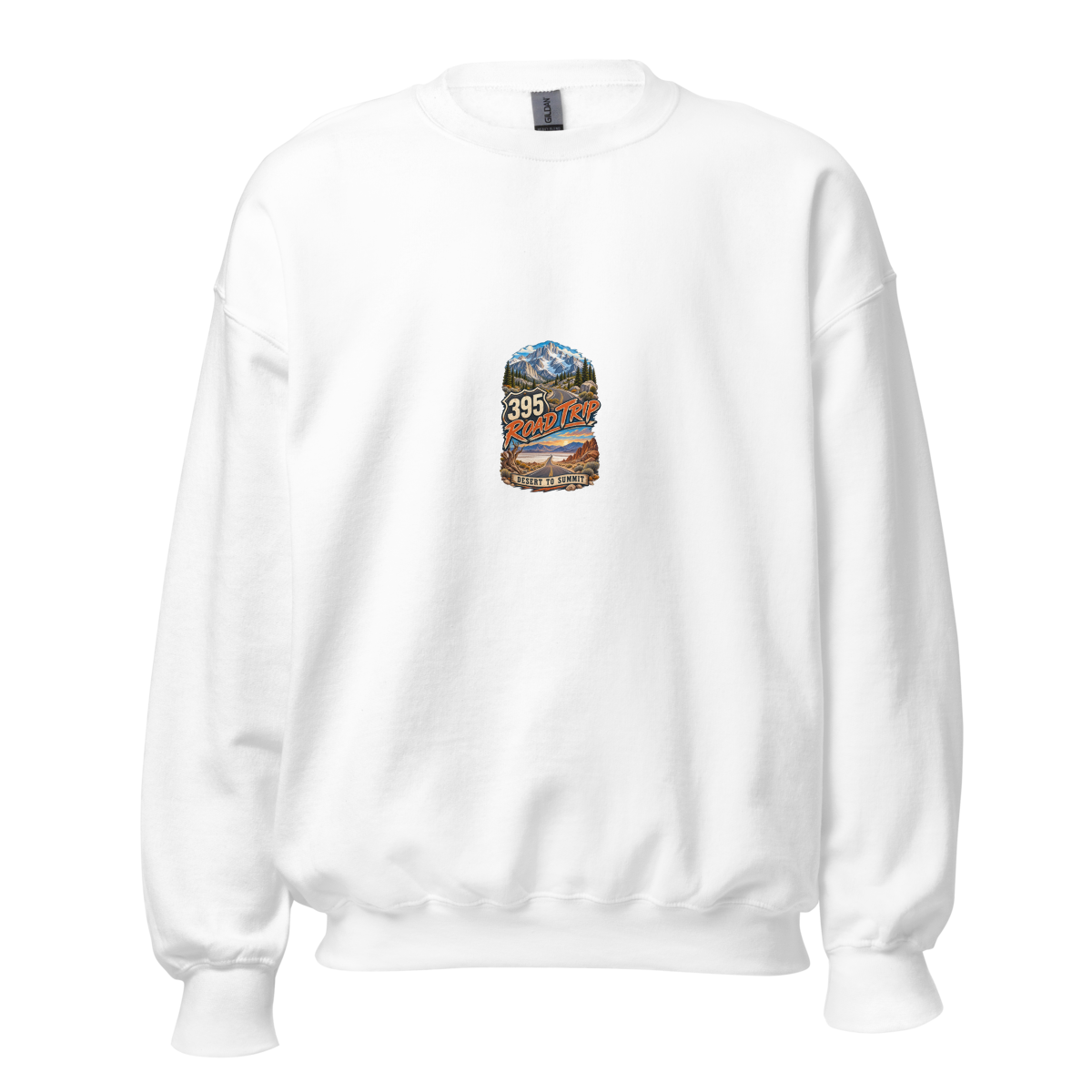 Highway 395 Road Trip Unisex Sweatshirt product mockup