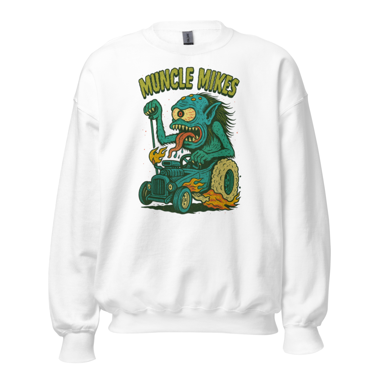 Hot Rods and Monsters 002 T-Shirt — Muncle Mikes Unisex Sweatshirt product mockup