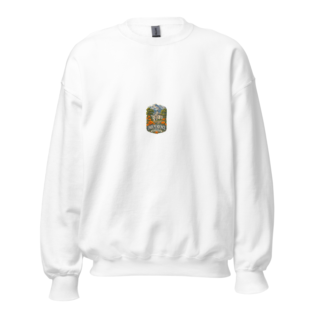 Independence California Enamel Camping Mug – Eastern Sierra Gift Unisex Sweatshirt product mockup