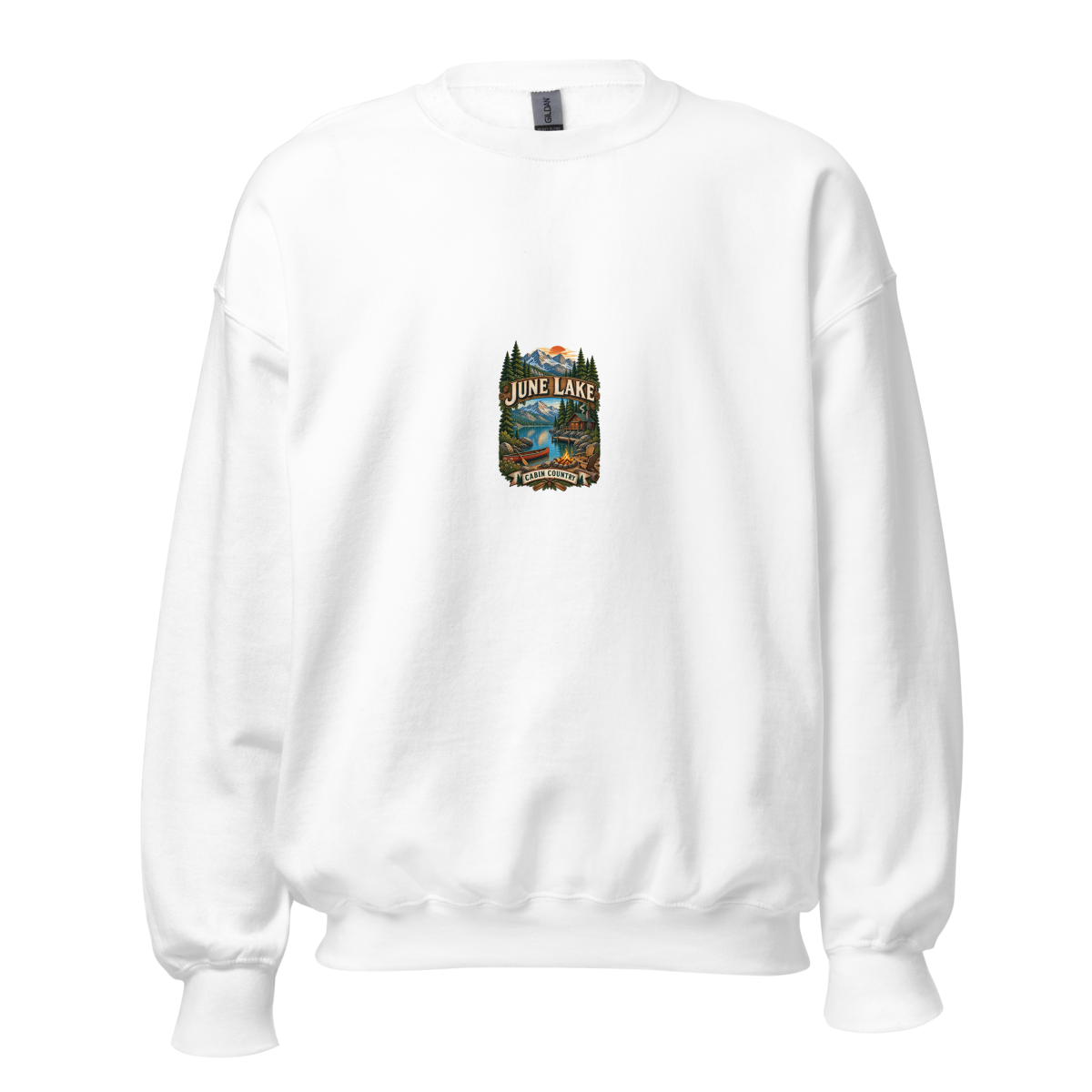 June Lake Cabin Unisex Sweatshirt product mockup