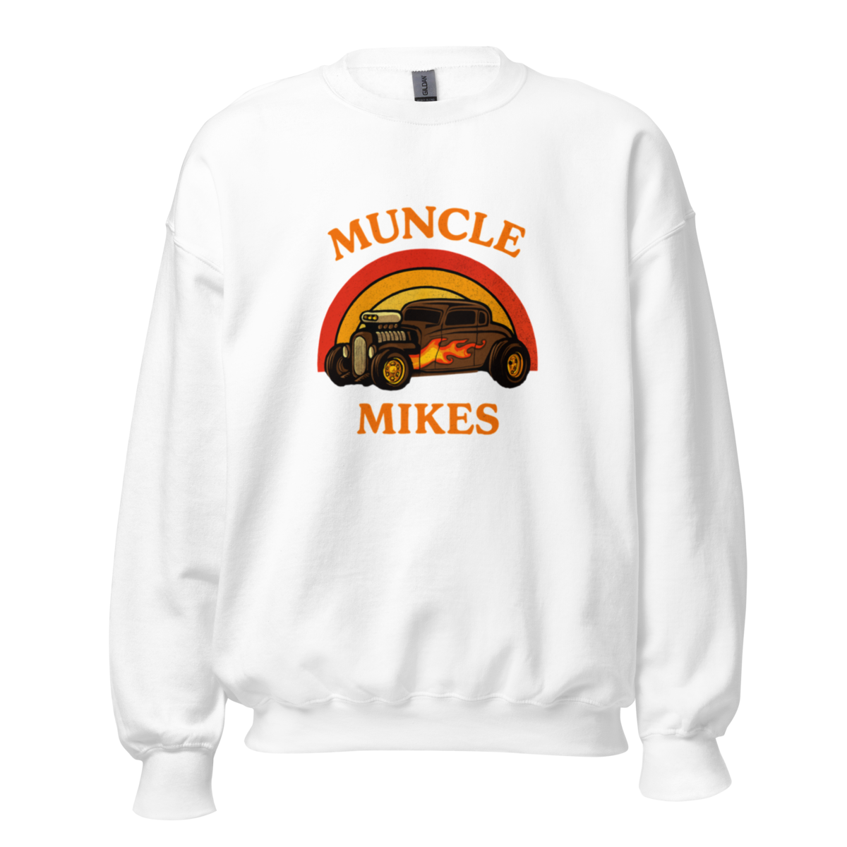 Muncle Mikes Hot Rod and Rat Rod Shirt Mayhem! Hot Rod Shirt (002) Unisex Sweatshirt product mockup