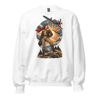 Vintage Aviation Pin-Up T-Shirt – Edition 35 Unisex Sweatshirt product mockup