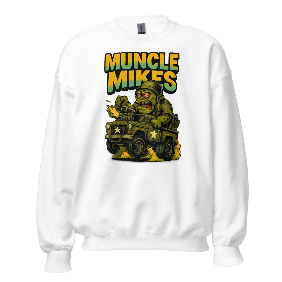 Muncle Mikes Hot Rod and Rat Rod Shirt Mayhem! Monster Rods! (039) Unisex Sweatshirt product mockup