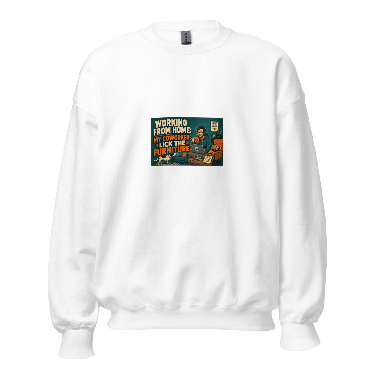 Remote Work Unisex Sweatshirt product mockup