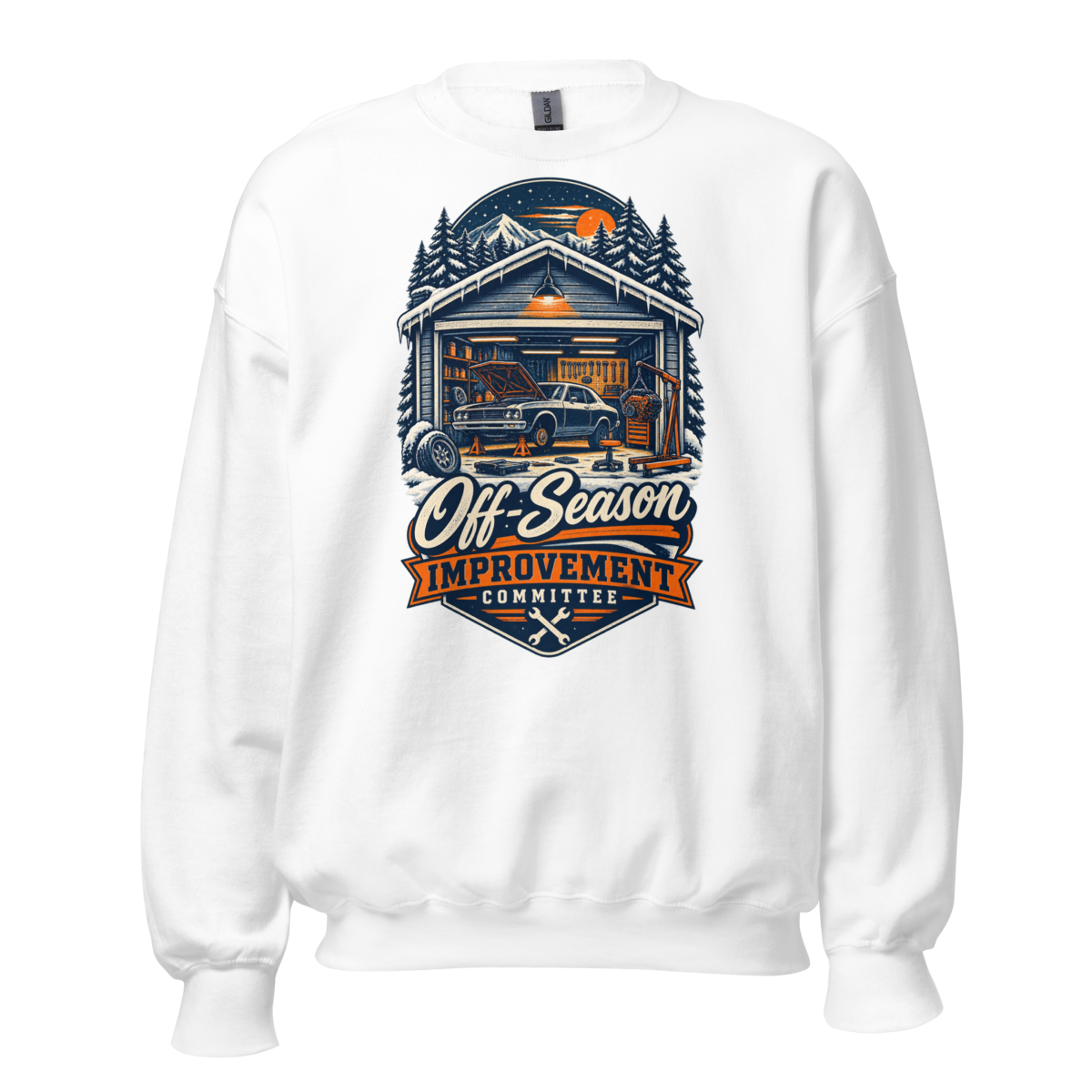 Off-Season Improvement Committee Unisex Sweatshirt product mockup