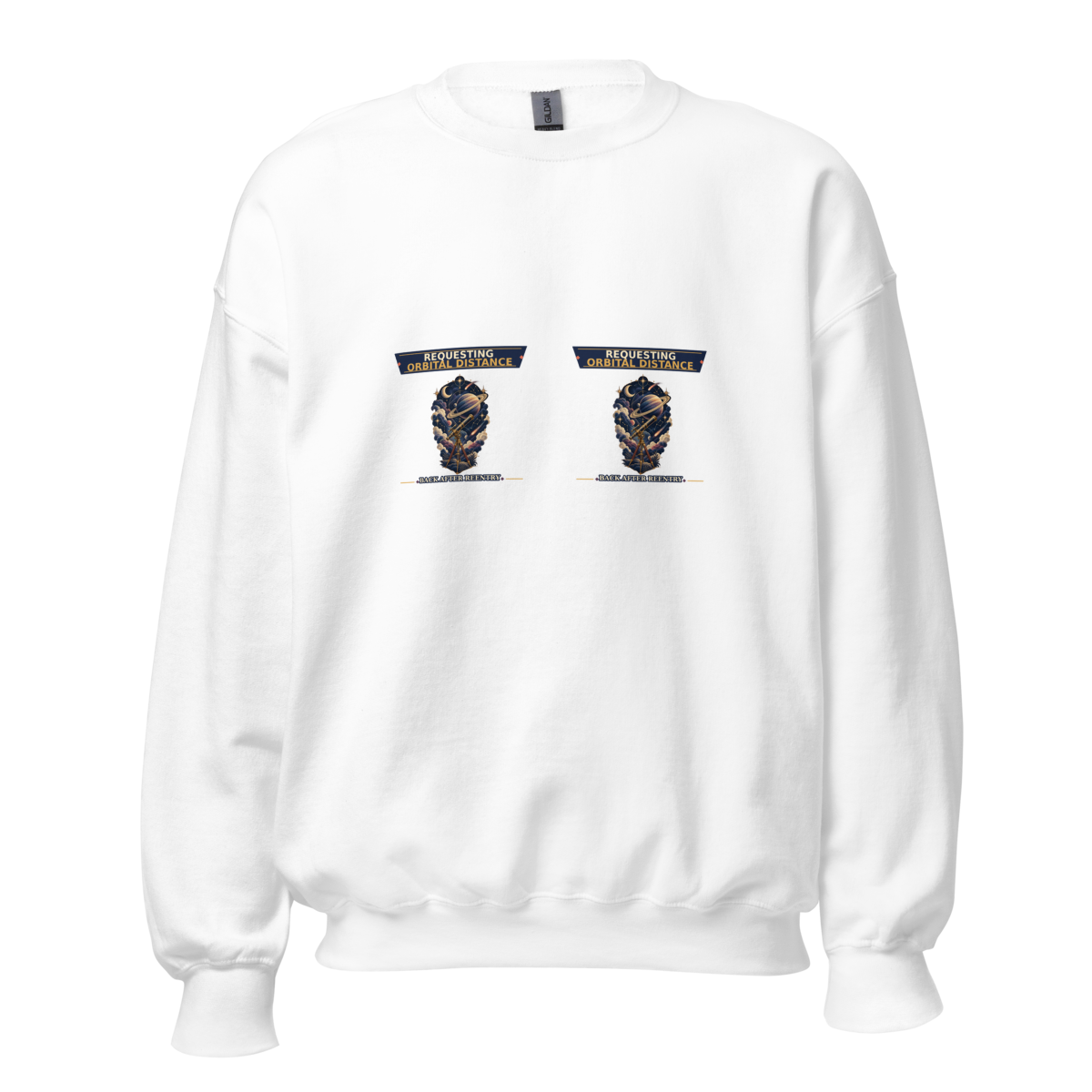 Requesting Orbital Distance Unisex Sweatshirt product mockup