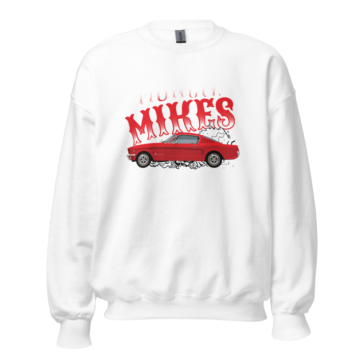 Smoking Hot Rod 1965 Mustang Fastback Unisex Sweatshirt product mockup