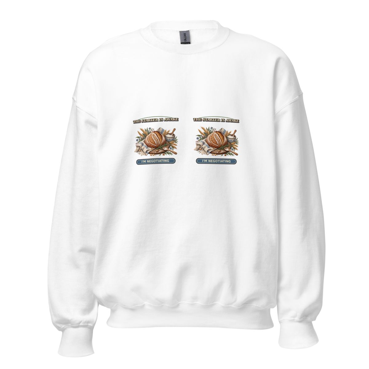 The Starter Is Awake Sourdough Unisex Sweatshirt product mockup