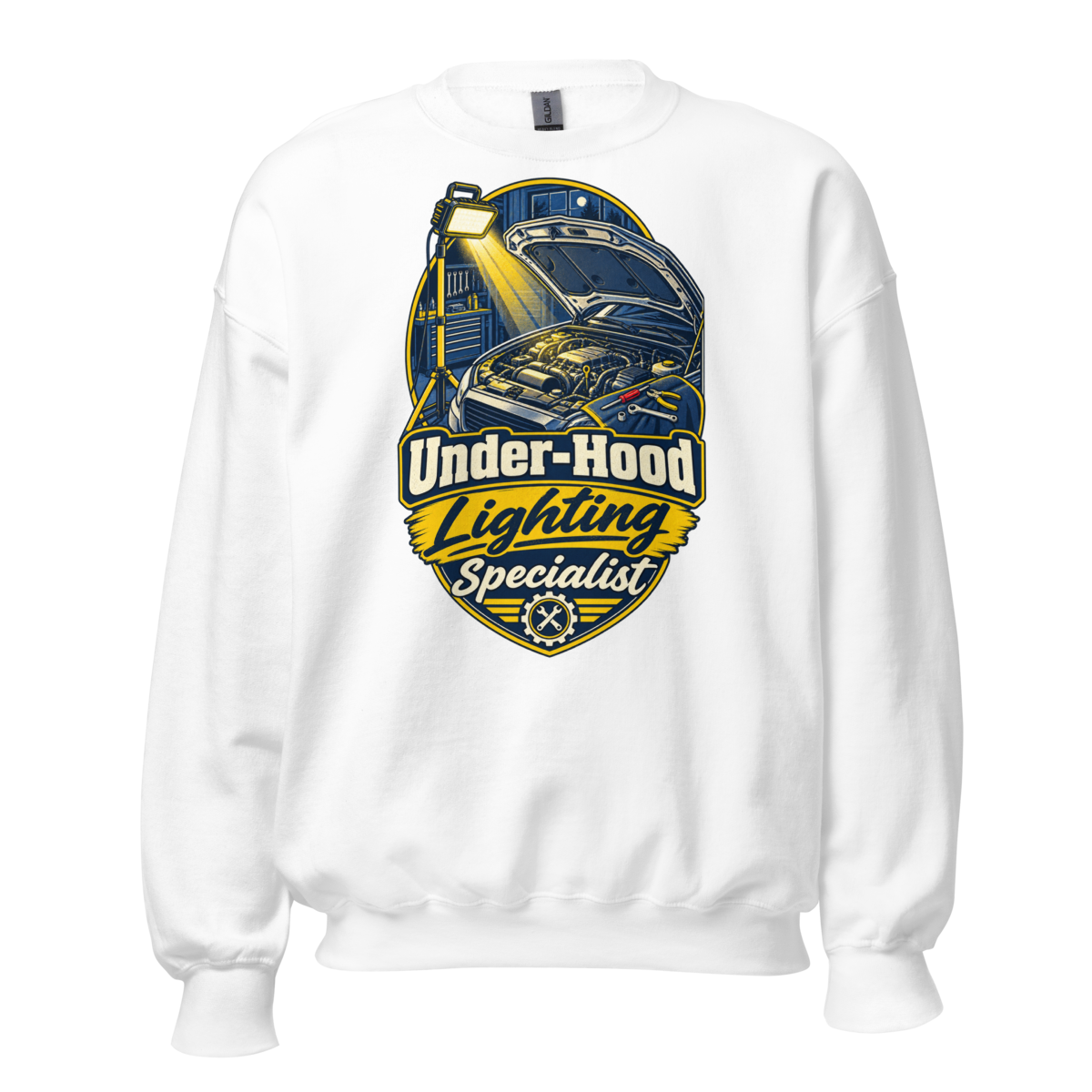 Under-Hood Lighting Specialist Unisex Sweatshirt product mockup
