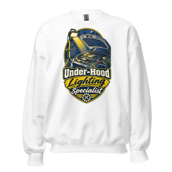 Under-Hood Lighting Specialist Unisex Sweatshirt product mockup