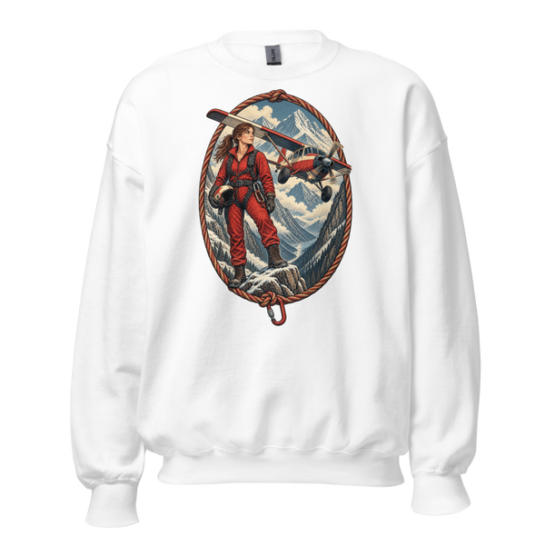 Vintage Aviation Pin-Up Edition 07 Unisex Sweatshirt — front view