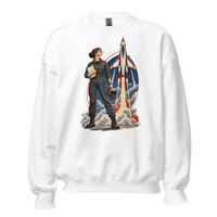 Vintage Aviation Pin-Up T-Shirt – Edition 10 Unisex Sweatshirt product mockup