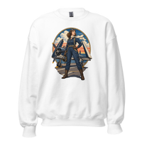 Vintage Aviation Pin-Up T-Shirt – Edition 11 Unisex Sweatshirt product mockup