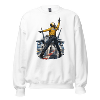 Vintage Aviation Pin-Up T-Shirt – Edition 24 Unisex Sweatshirt product mockup