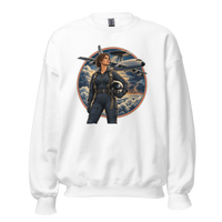 Vintage Aviation Pin-Up T-Shirt – Edition 34 Unisex Sweatshirt product mockup