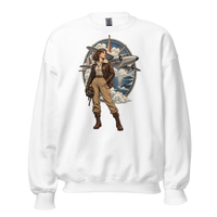 Vintage Aviation Pin-Up T-Shirt – Edition 38 Unisex Sweatshirt product mockup