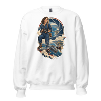 Vintage Aviation Pin-Up T-Shirt – Edition 37 Unisex Sweatshirt product mockup