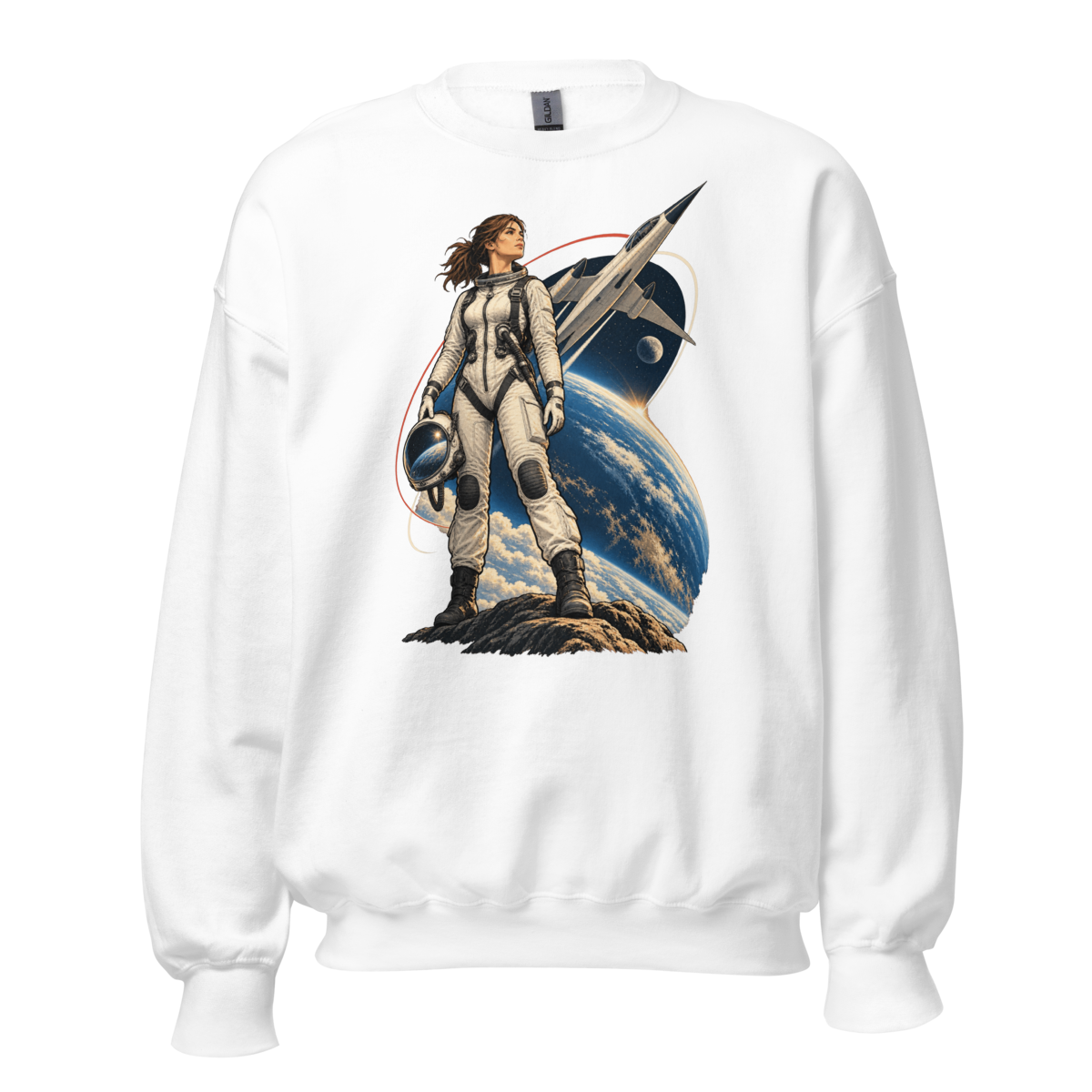 Vintage Aviation Pin-Up T-Shirt – Edition 41 Unisex Sweatshirt product mockup
