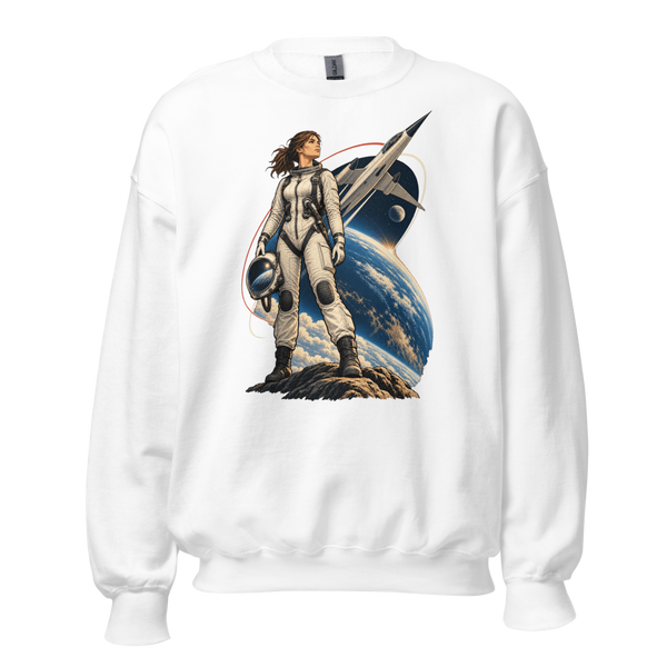 Vintage Aviation Pin-Up Edition 41 Unisex Sweatshirt — front view