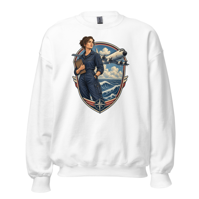 Vintage Aviation Pin-Up T-Shirt – Edition 39 Unisex Sweatshirt product mockup