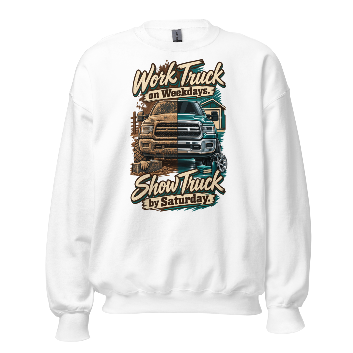 Work Truck Show Unisex Sweatshirt product mockup