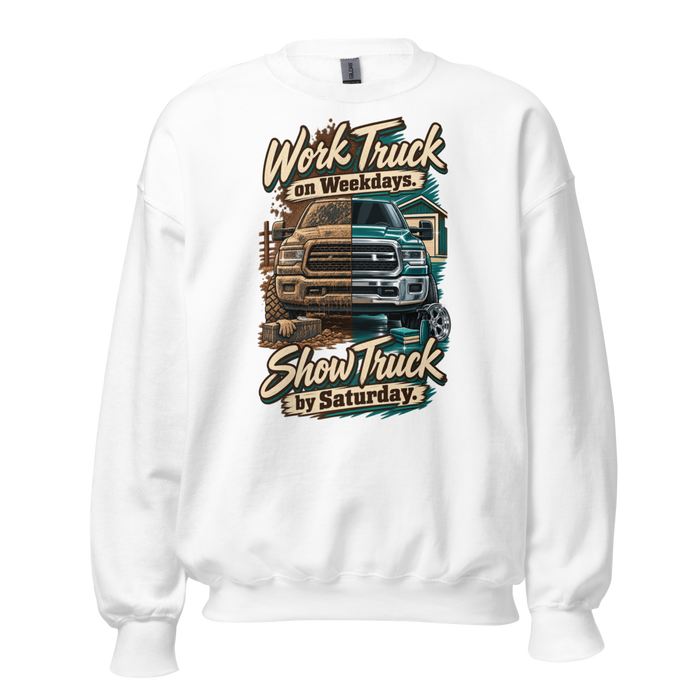 Work Truck Show Unisex Sweatshirt product mockup