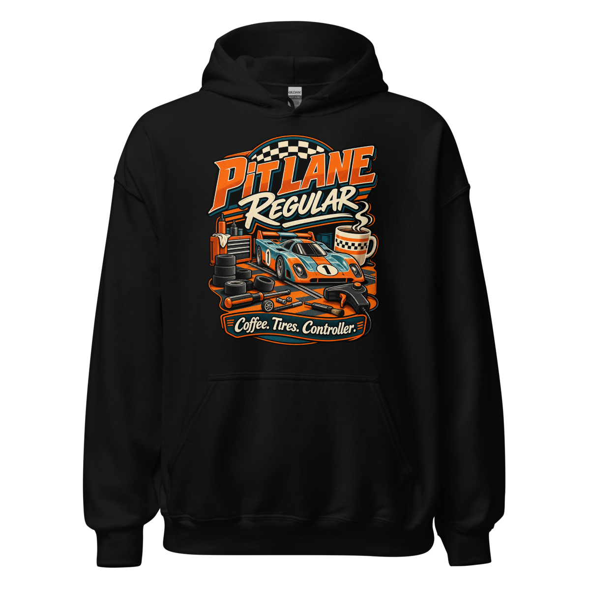 Pit Lane Regular Unisex Hoodie product mockup