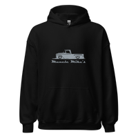 Muncle Mikes Hat: Hot Rod Hatter! Unisex Hoodie product mockup