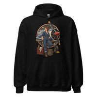 Vintage Aviation Pin-Up T-Shirt – Edition 17 Unisex Hoodie product mockup
