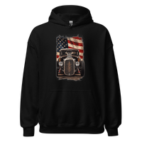 American Steel Blown Roadster Unisex Hoodie product mockup 4