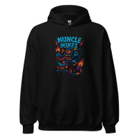 Muncle Mikes Hot Rod and Rat Rod Shirt Mayhem! Monster Rods! (032) Unisex Hoodie product mockup 4