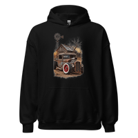 Rust and Thunder Rat Rod Pickup Unisex Hoodie product mockup 4