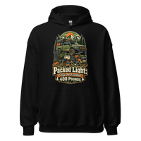 Packed Light Only 400 Pounds Unisex Hoodie product mockup 4