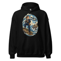 Seaplane Aviator and Lighthouse Unisex Hoodie product mockup 4