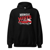 Smoking Hot Rod 1965 Mustang Fastback Unisex Hoodie product mockup 4