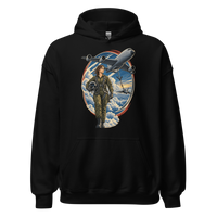 Vintage Aviation Pin-Up T-Shirt – Edition 02 Unisex Hoodie product mockup 4