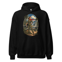 Vintage Aviation Pin-Up T-Shirt – Edition 09 Unisex Hoodie product mockup 4