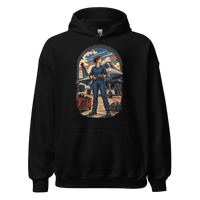 Vintage Aviation Pin-Up T-Shirt – Edition 23 Unisex Hoodie product mockup 4