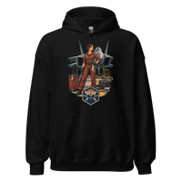 Vintage Aviation Pin-Up T-Shirt – Edition 28 Unisex Hoodie product mockup 4