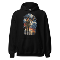 Vintage Aviation Pin-Up T-Shirt – Edition 30 Unisex Hoodie product mockup 4